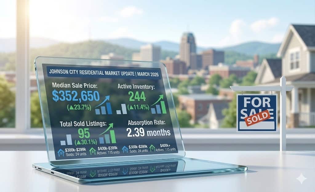 Johnson City Real Estate Market Trends Infographic March 2026